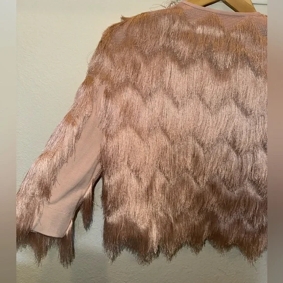 NWT BCBGMAXAZRIA Jaxon Fringe Jacket - Picture 5 of 11